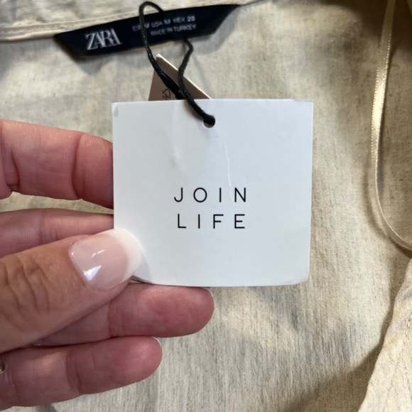 Zara cropped shirt with bow - Picture 7 of 11